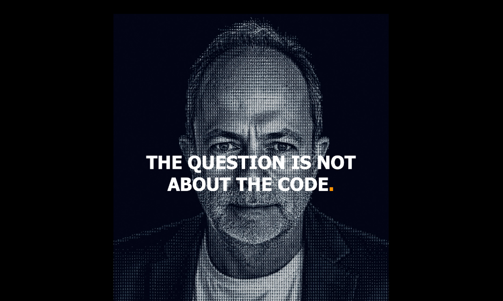 The Question Is Not About The Code. Arnaud Couvreur